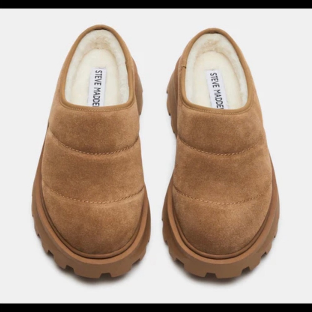 Steve Madden Brown Suede Slip-On Loafers